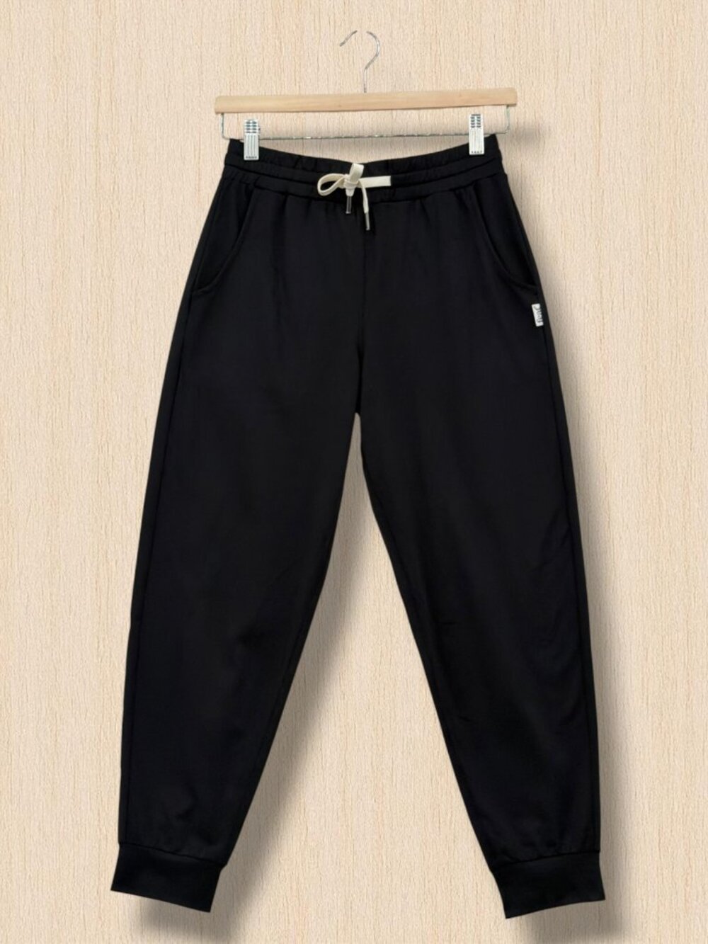 Feat BlanketBlend Black Joggers White Drawstring S